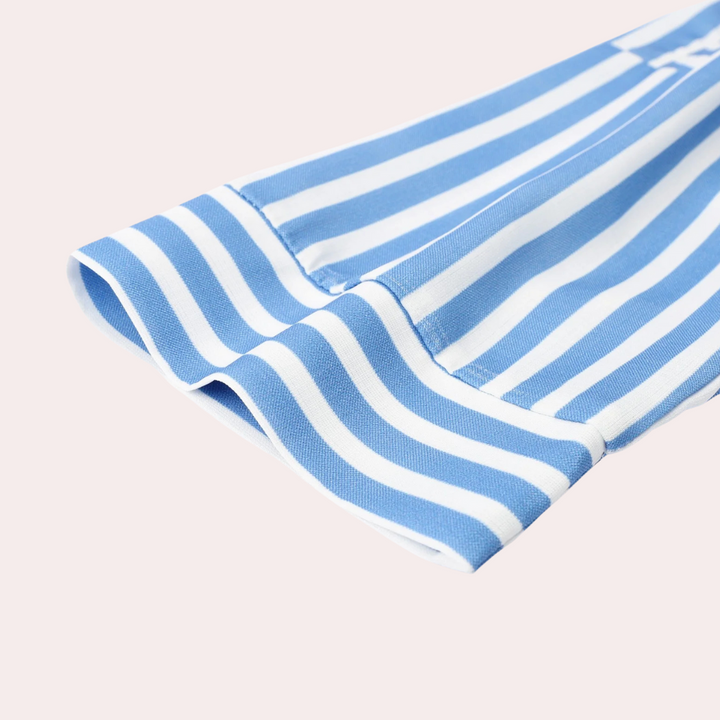 Noa Striped Midi Shirt Dress