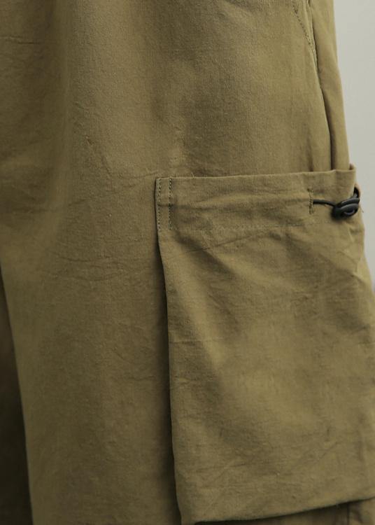 Casual Green High-Waisted Hotpants Summer