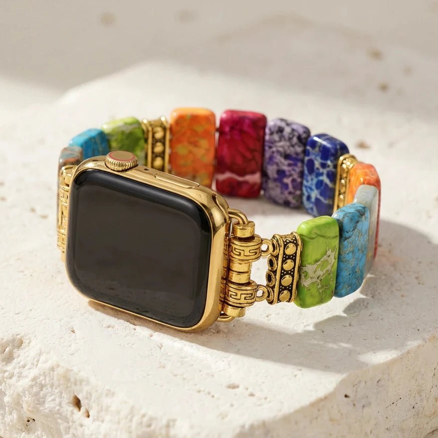 Luna | Imperial Chakra Apple Watch Band (Gold)