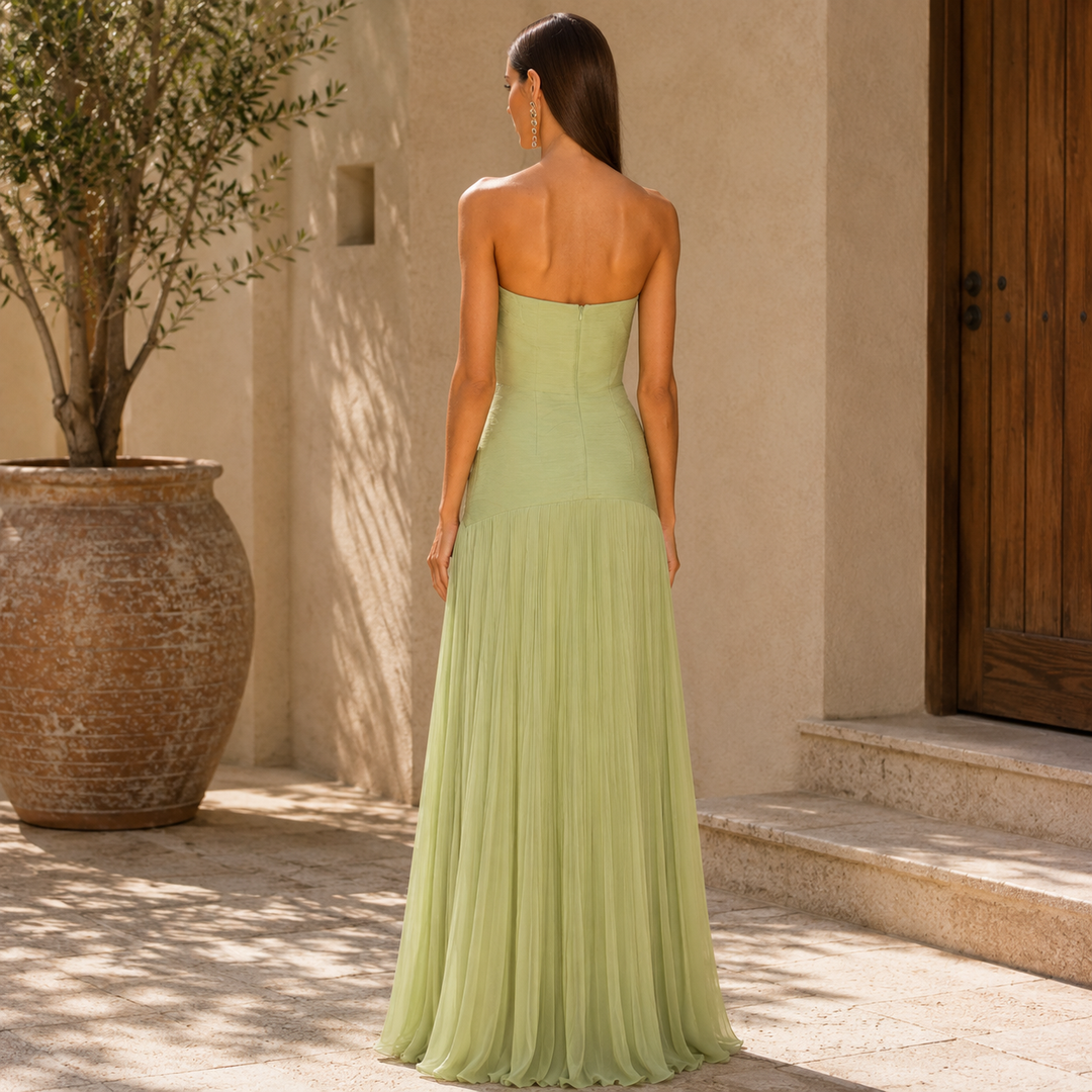 Almudena Elegant Floral Maxi Dress