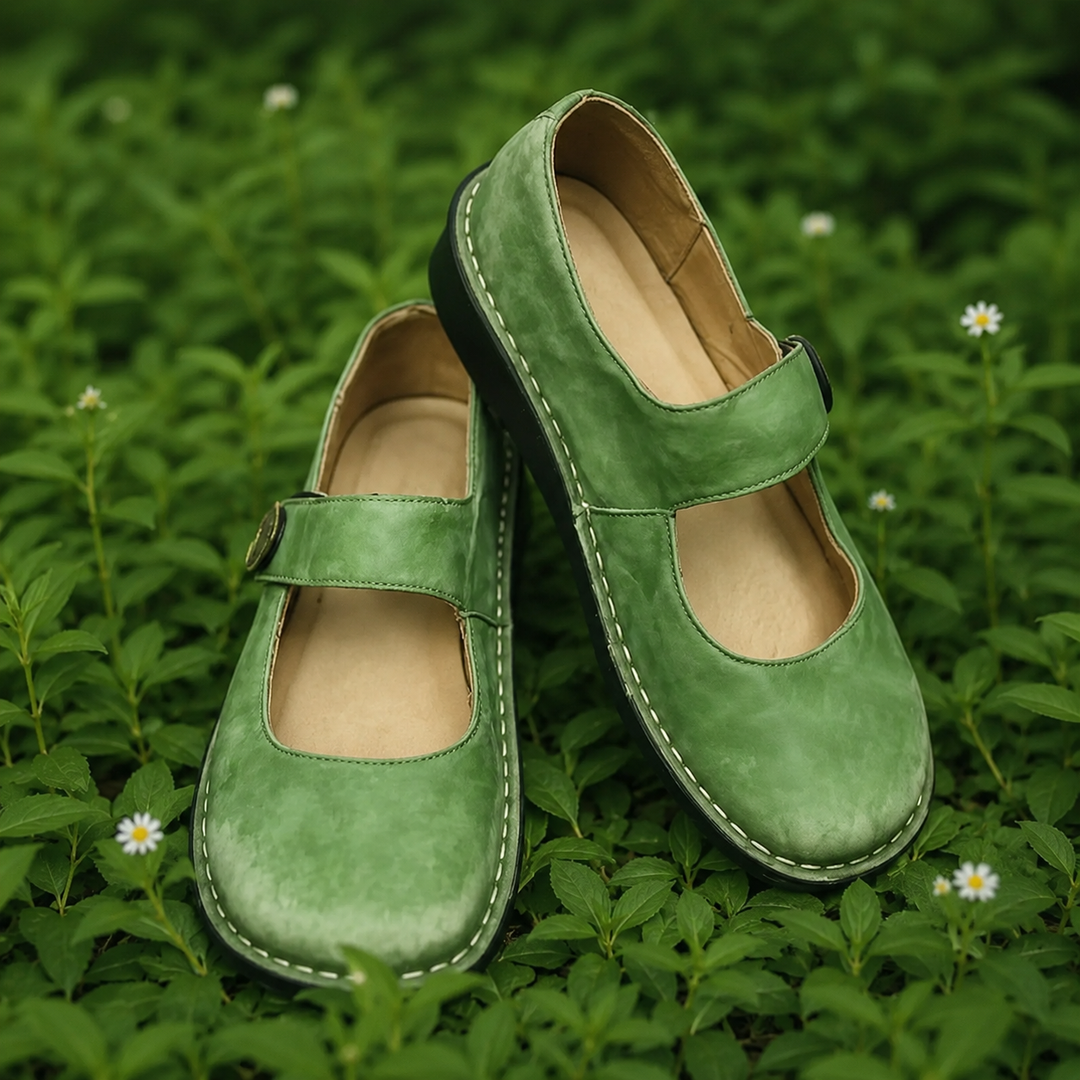 LISA™ | MARY JANE ORTHOPAEDIC SHOES - Green - Women's Comfort Shoes Australia