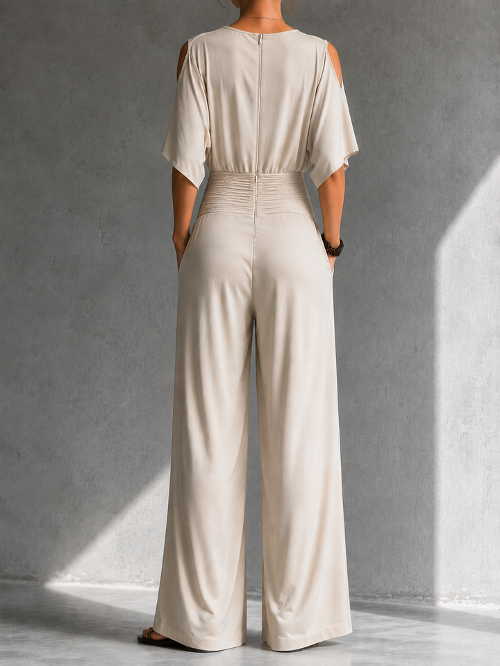 Alia | Elegant Jumpsuit with Wrap Look and Wide Leg