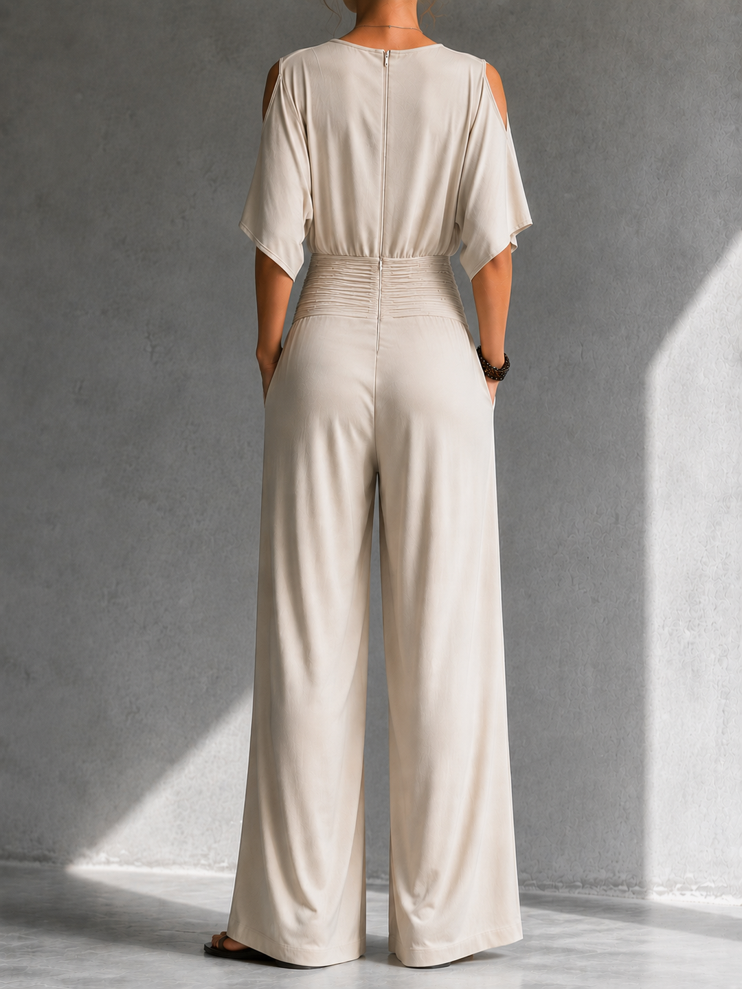 Alia | Elegant Jumpsuit with Wrap Look and Wide Leg