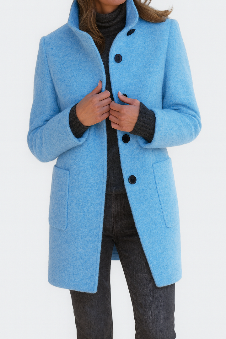 Odette | Womens Coat With High Collar