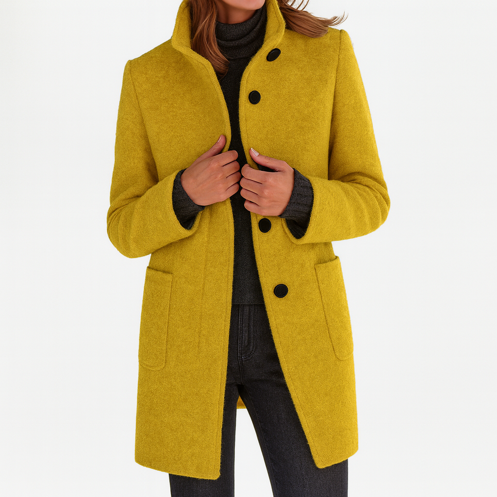 Odette | Womens Coat With High Collar
