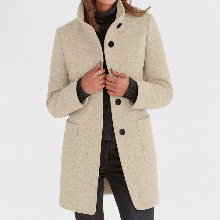 Odette | Womens Coat With High Collar
