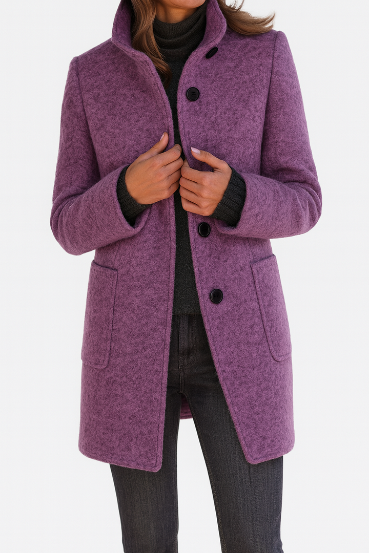 Odette | Womens Coat With High Collar