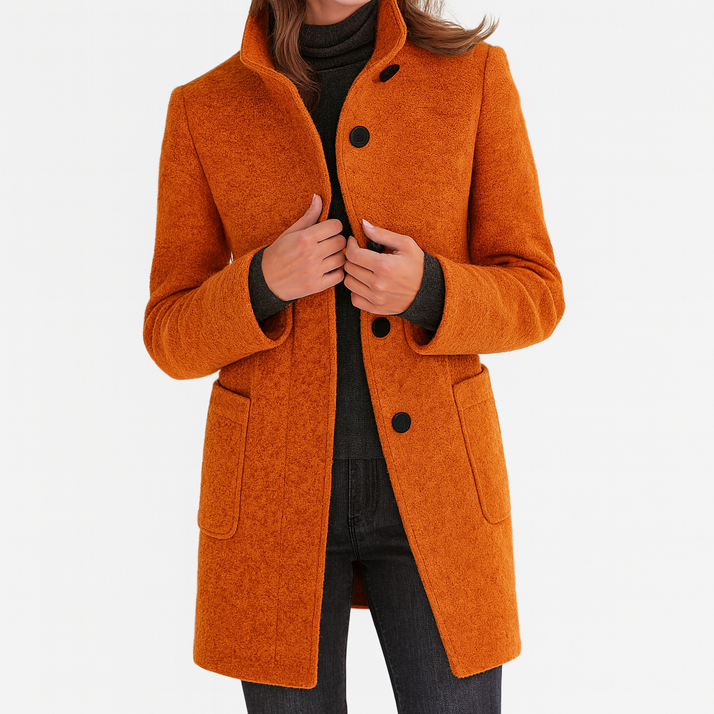 Odette | Womens Coat With High Collar