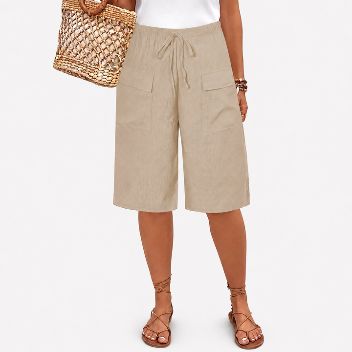 Celine | Linen Blend Shorts