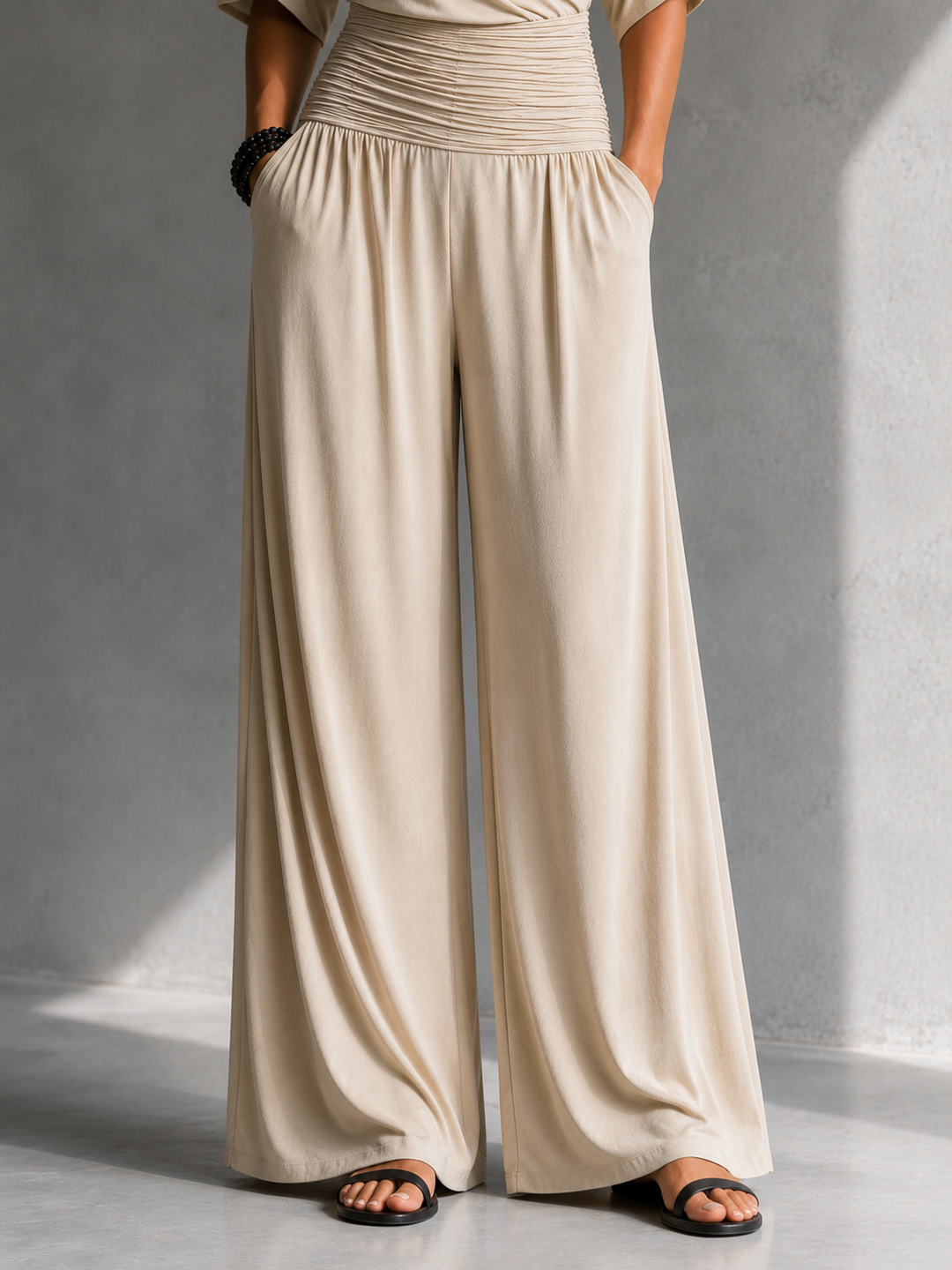 Alia | Elegant Jumpsuit with Wrap Look and Wide Leg