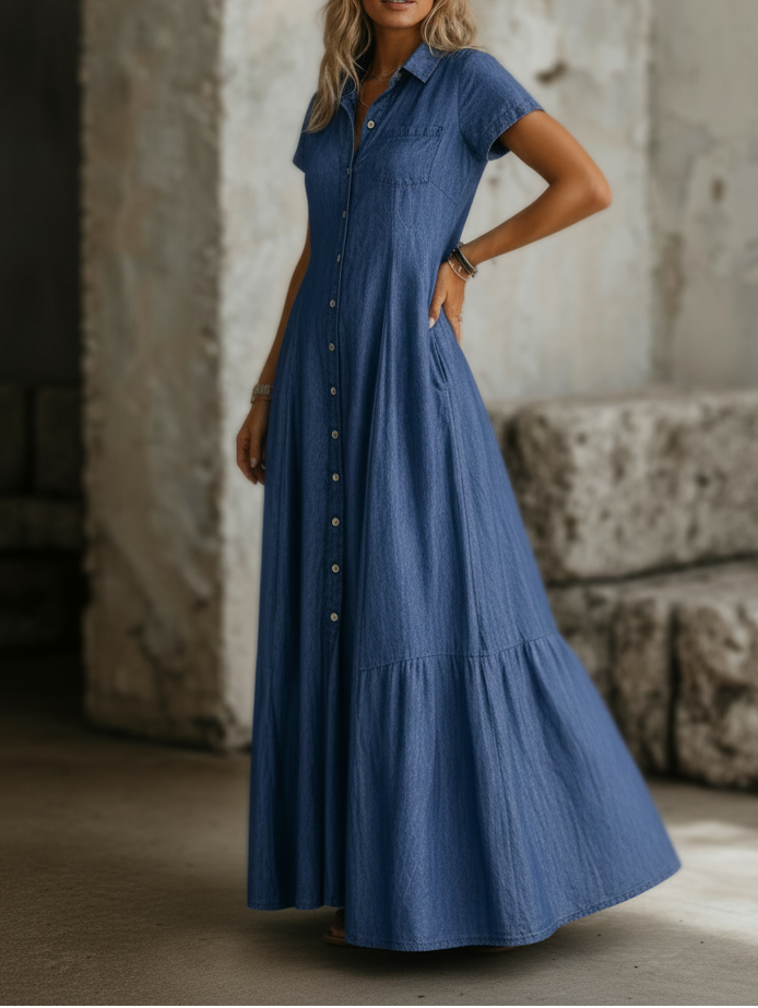Mandy | Relaxed Long Denim Dress
