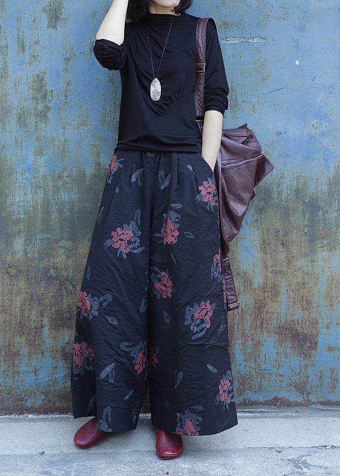 Elegant Plus Size Shorts with Elastic Waist, Clothing, Black Prints, Fashion Ideas, Wide Leg Jeans