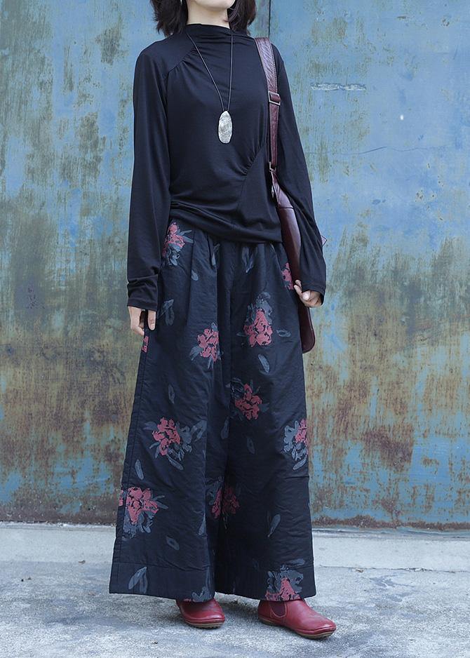 Elegant Plus Size Shorts with Elastic Waist, Clothing, Black Prints, Fashion Ideas, Wide Leg Jeans
