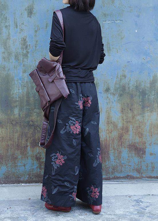 Elegant Plus Size Shorts with Elastic Waist, Clothing, Black Prints, Fashion Ideas, Wide Leg Jeans