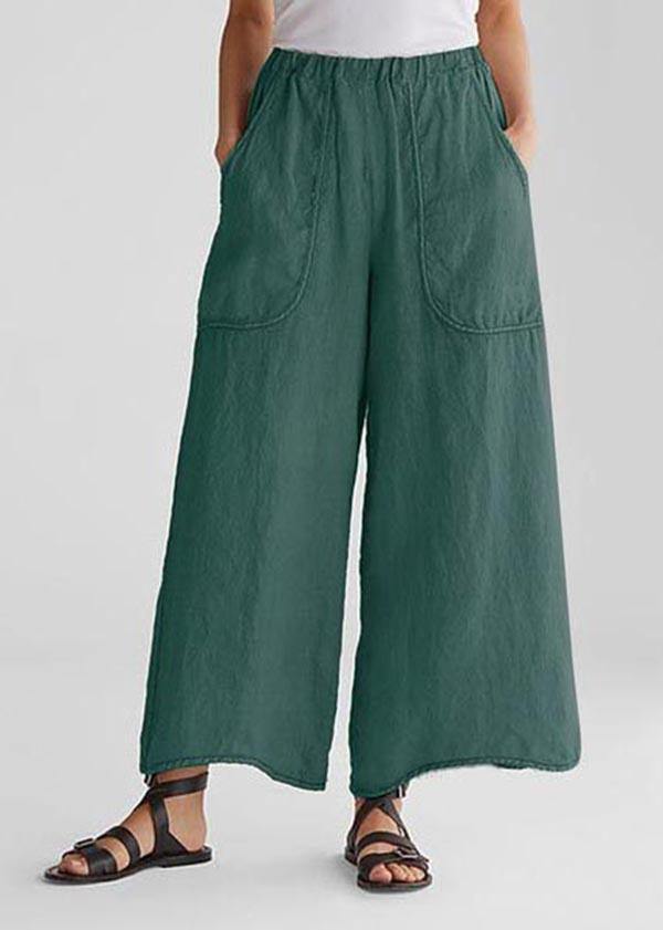 Casual Cotton Linen Wide-Leg Pants