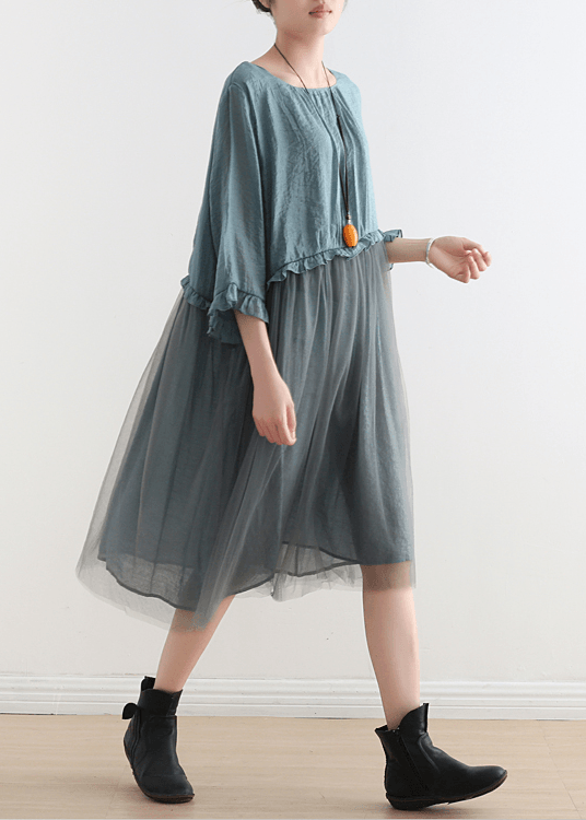 Elegant Maxi Dresses Made of Black Tulle Patchwork Chiffon Summer Dresses - Limited Stock