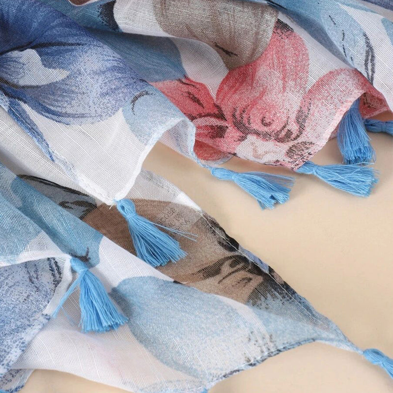 Rosalie | Casual Floral Print Scarf