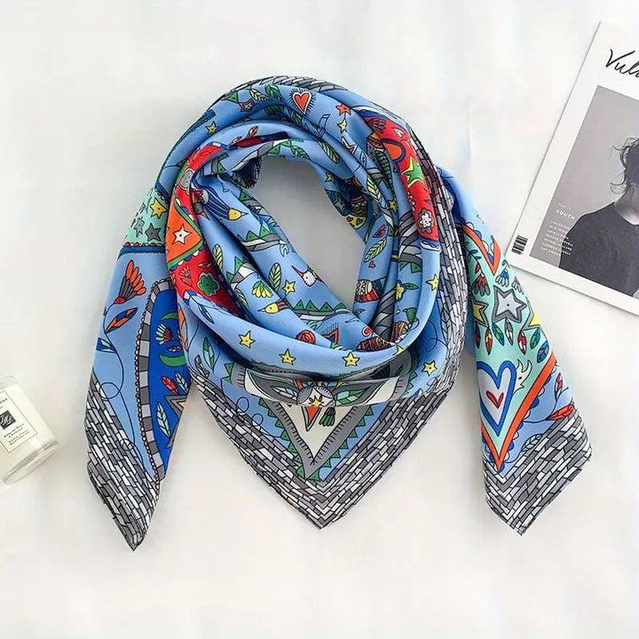 Hazelle | Vintage Printed Scarf