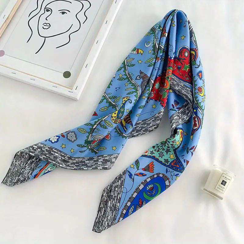 Hazelle | Vintage Printed Scarf