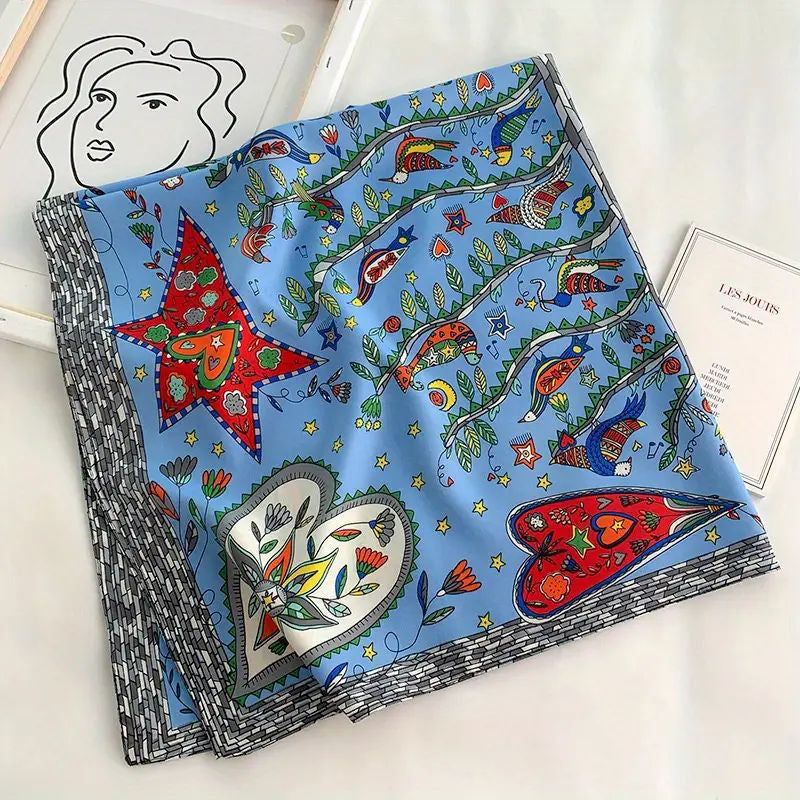 Hazelle | Vintage Printed Scarf