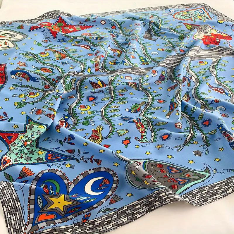 Hazelle | Vintage Printed Scarf
