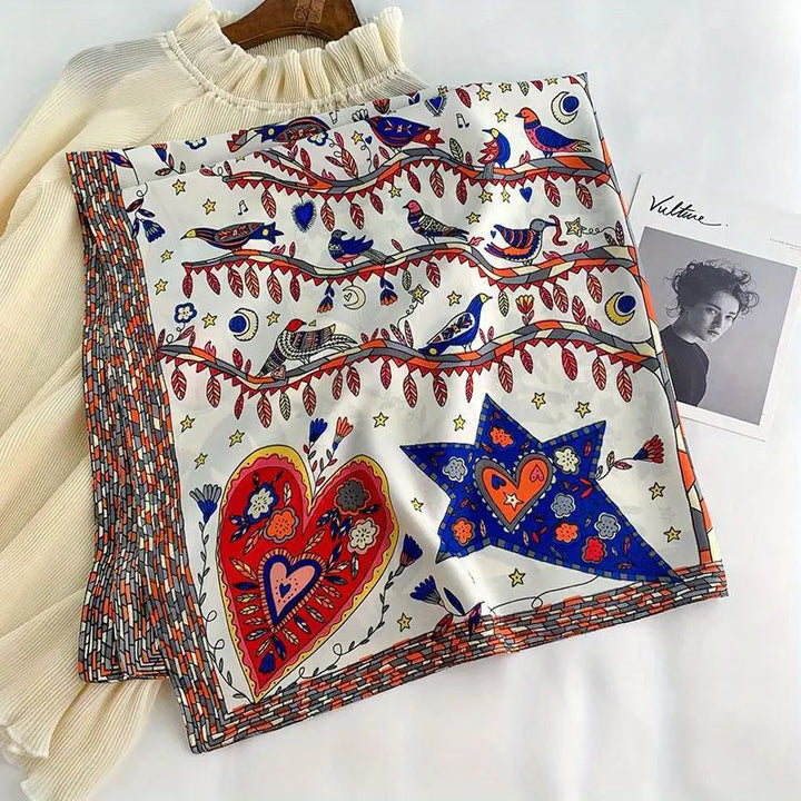 Hazelle | Vintage Printed Scarf