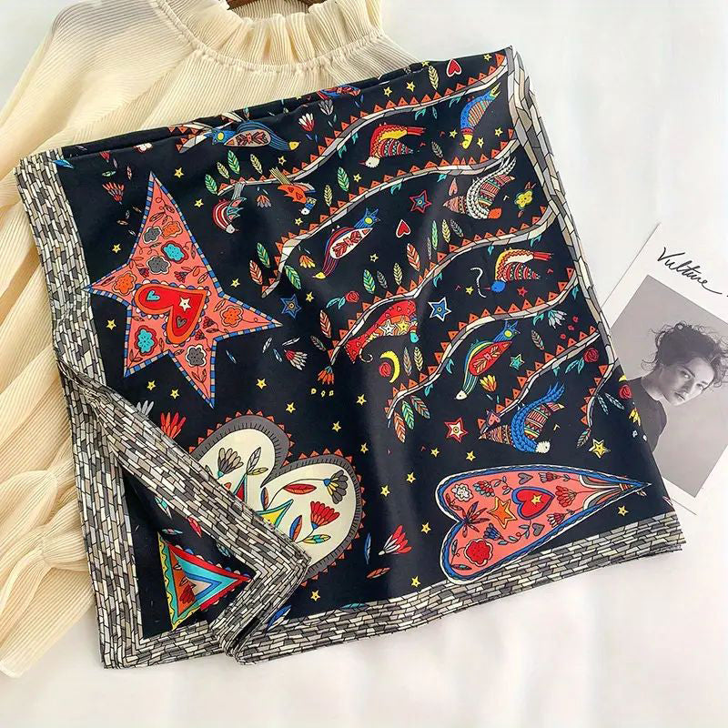 Hazelle | Vintage Printed Scarf
