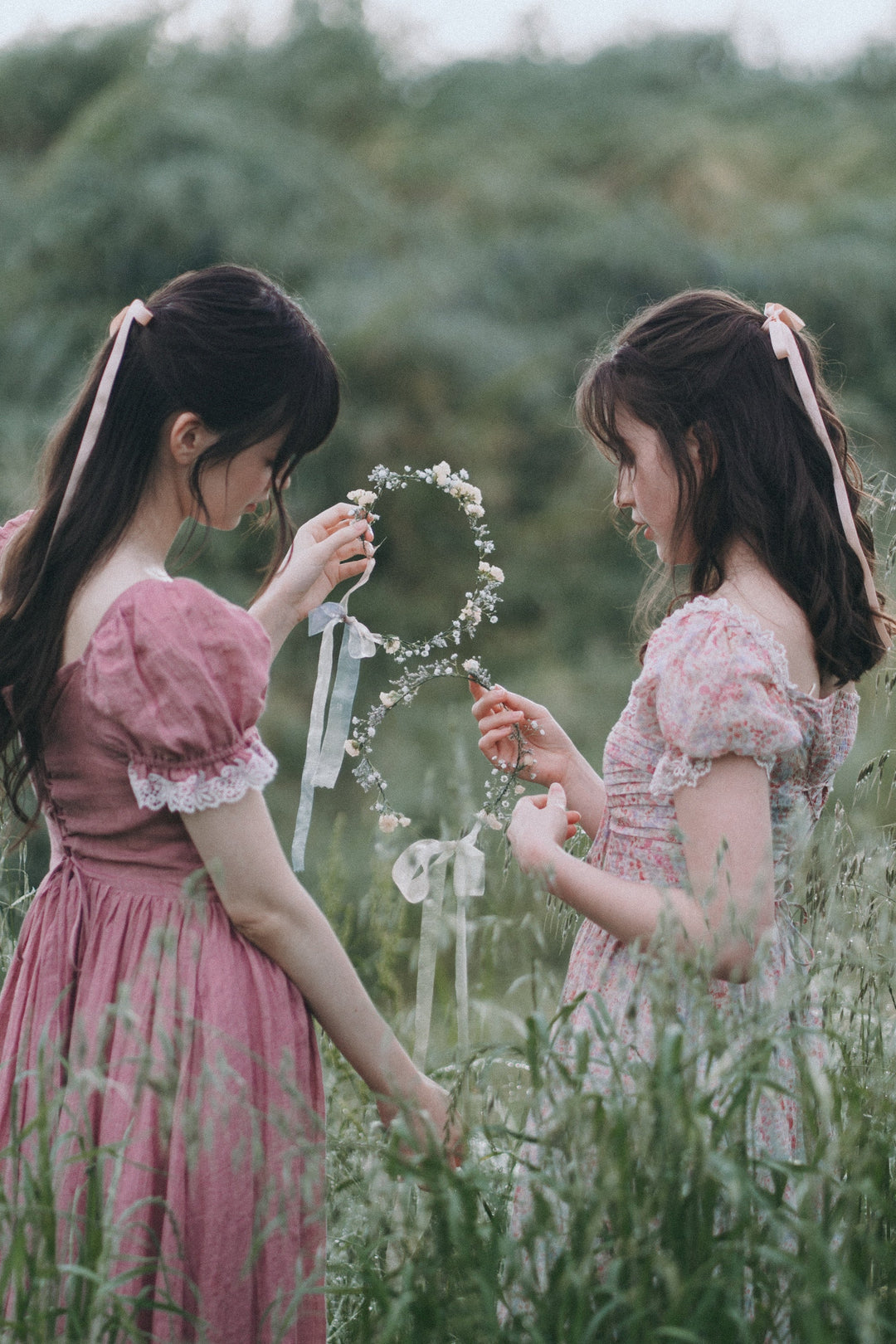 Monet Haze 26 | Fairy layered Linen Dress with pintucks