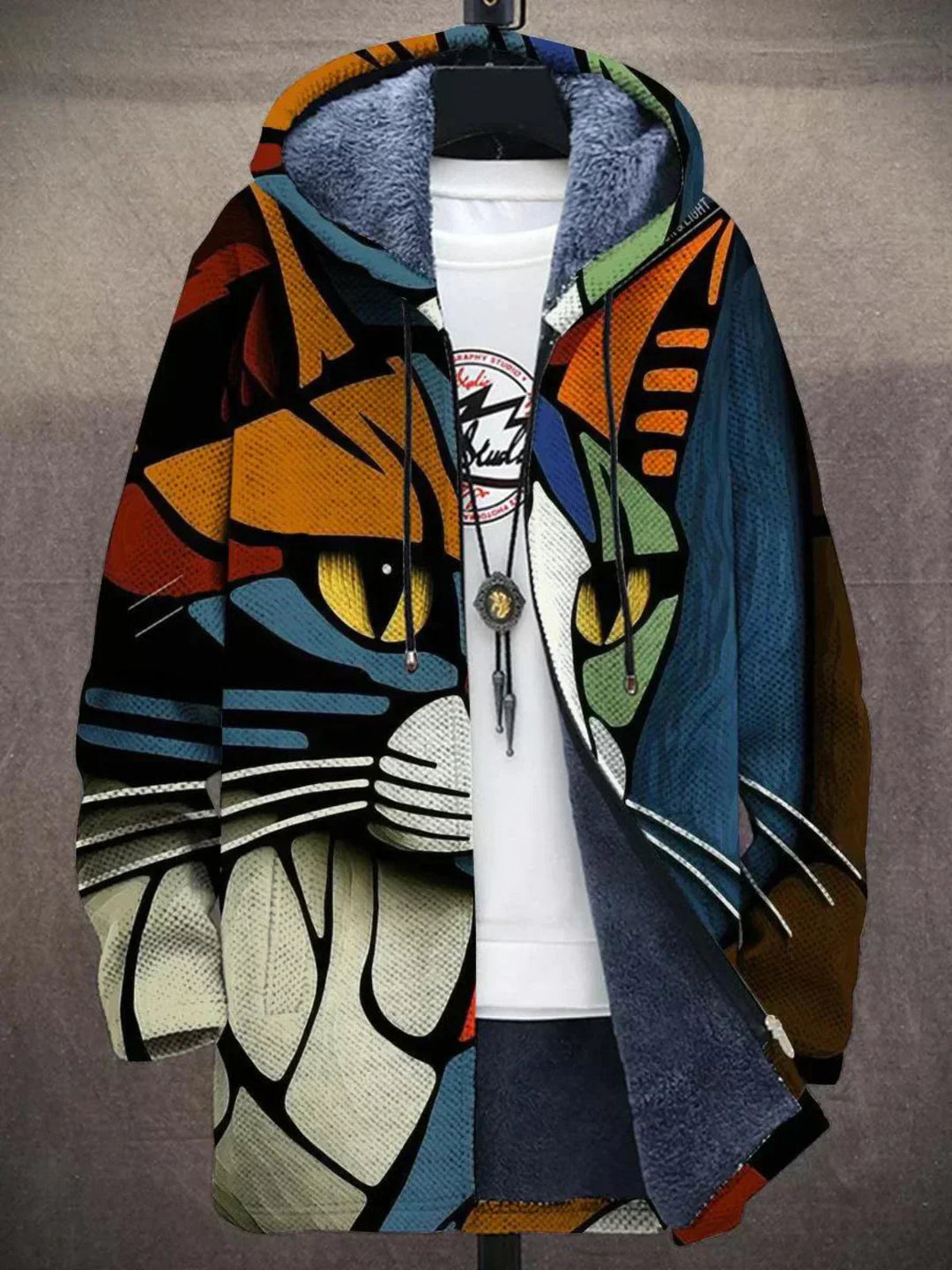 Dálila Luxury Artistic Cardigan with Zipper