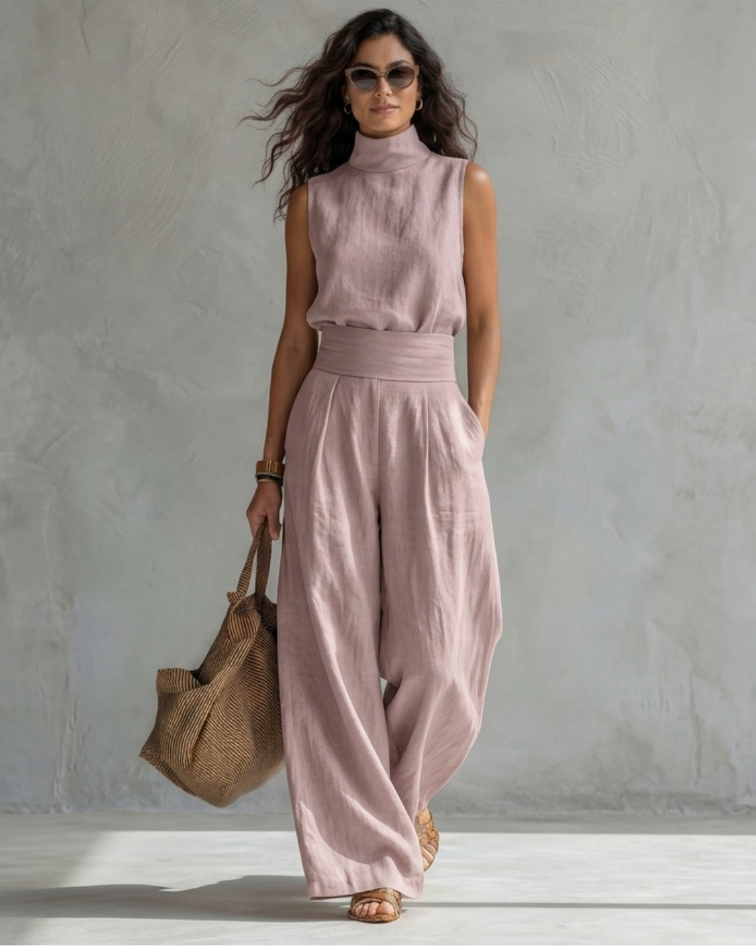 Maria | Elegant Set with Wide Pants and Top