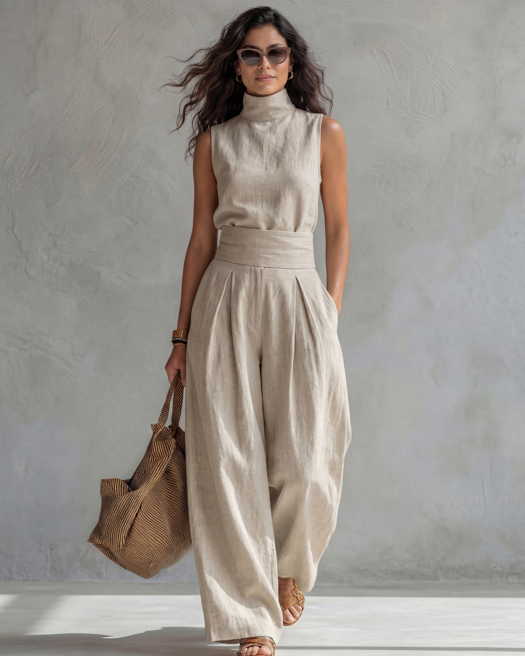Maria | Elegant Set with Wide Pants and Top