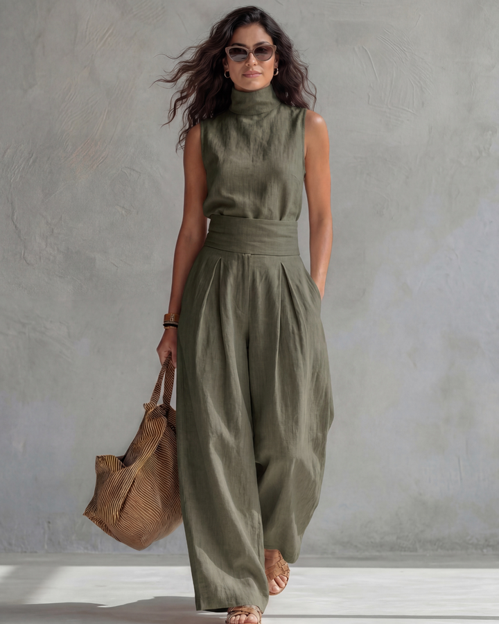 Maria | Elegant Set with Wide Pants and Top