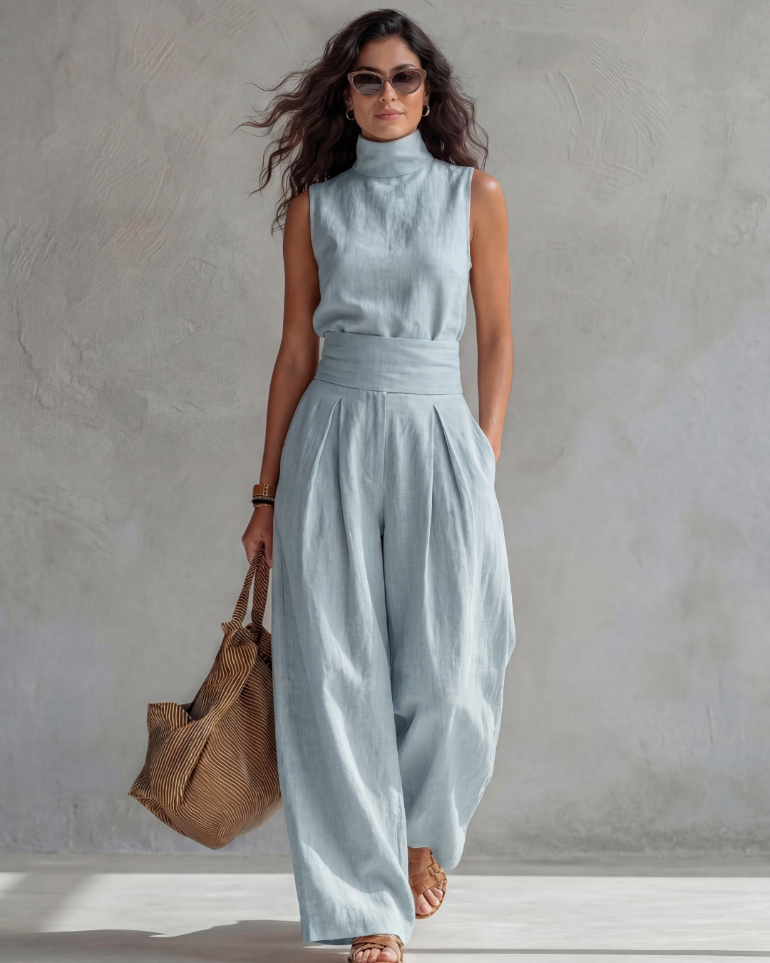 Maria | Elegant Set with Wide Pants and Top
