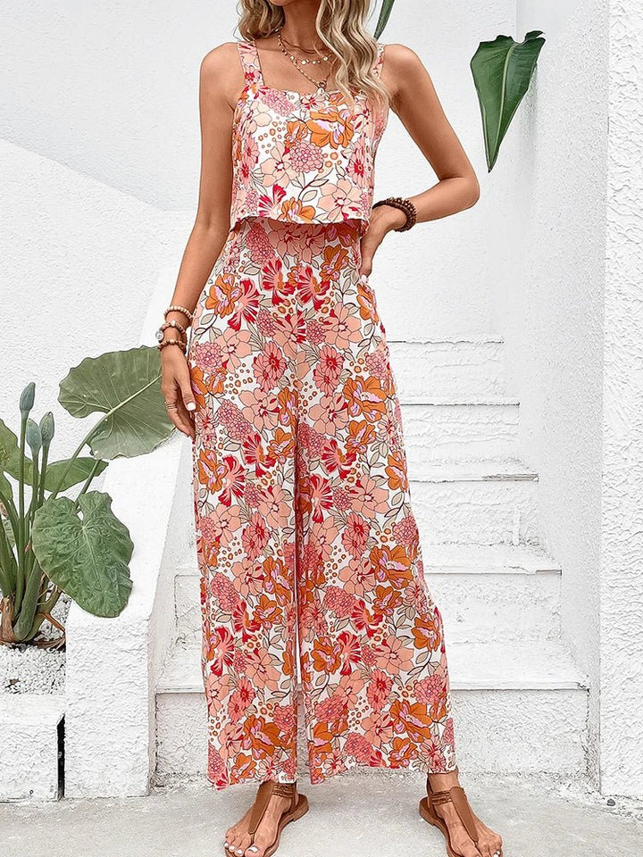 Nympha Floral Wide-Leg Jumpsuit