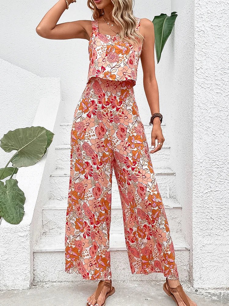 Nympha Floral Wide-Leg Jumpsuit