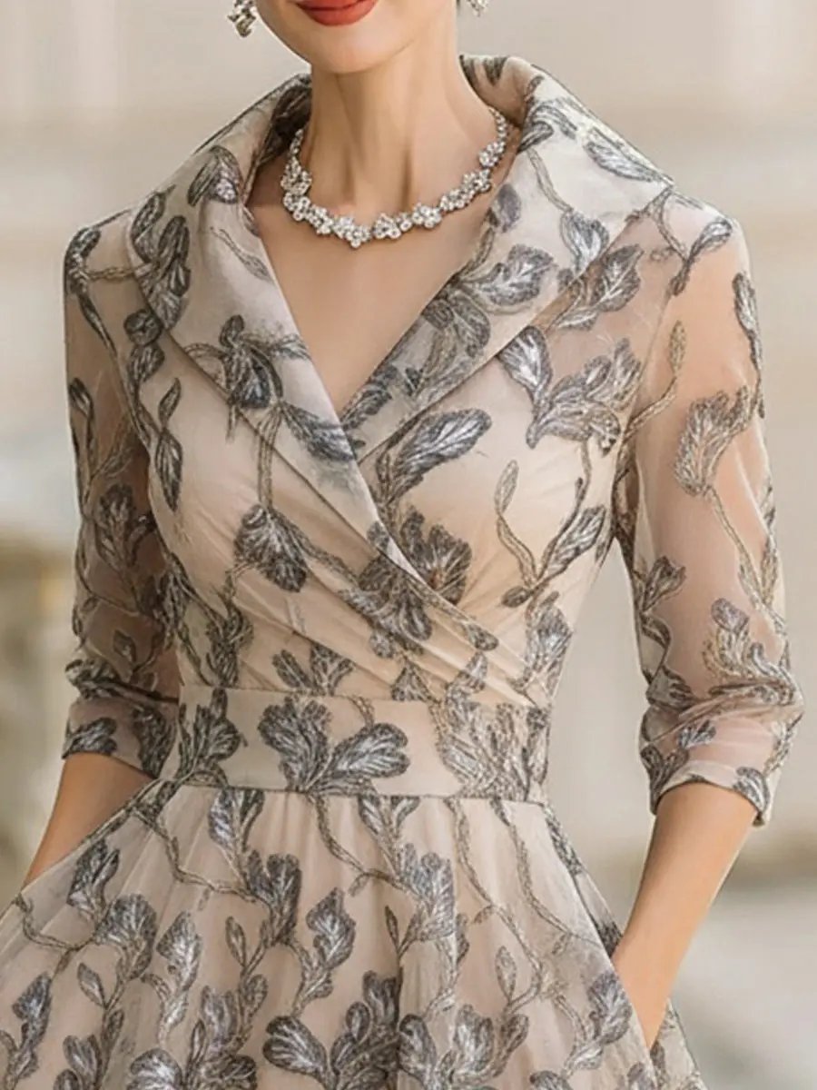 Marceline Classic Floral Midi Dress