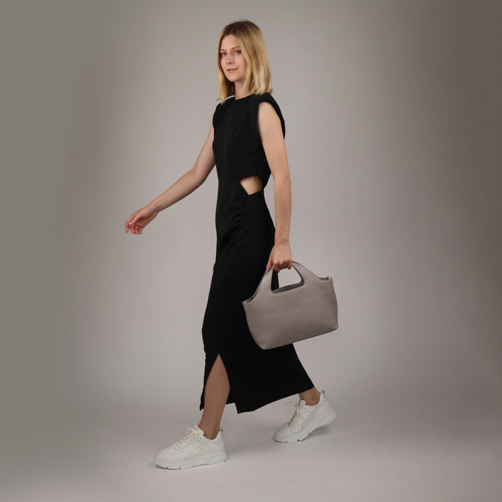FEYNSINN Handbag Leather 5 Piece NEA Nappa Leather BERLIN Add On Black Grey Brown