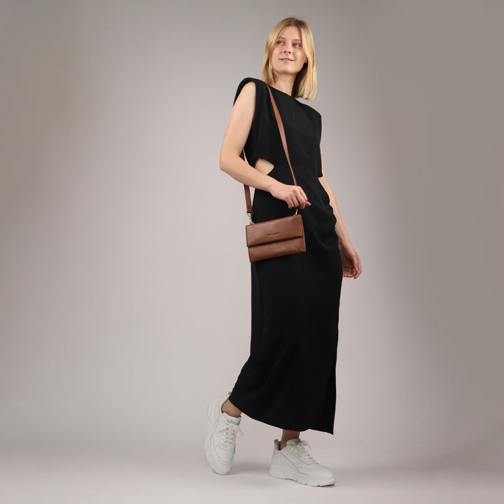 FEYNSINN Handbag Leather 5 Piece NEA Nappa Leather BERLIN Add On Black Grey Brown
