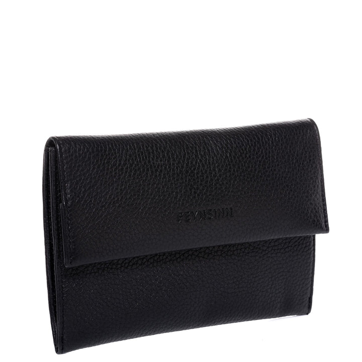 FEYNSINN Handbag Leather 5 Piece NEA Nappa Leather BERLIN Add On Black Grey Brown