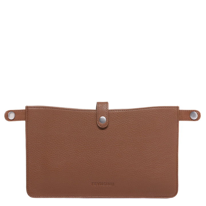 FEYNSINN Handbag Leather 5 Piece NEA Nappa Leather BERLIN Add On Black Grey Brown