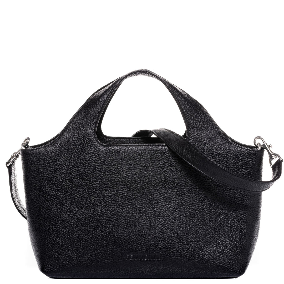 FEYNSINN Handbag Leather 5 Piece NEA Nappa Leather BERLIN Add On Black Grey Brown