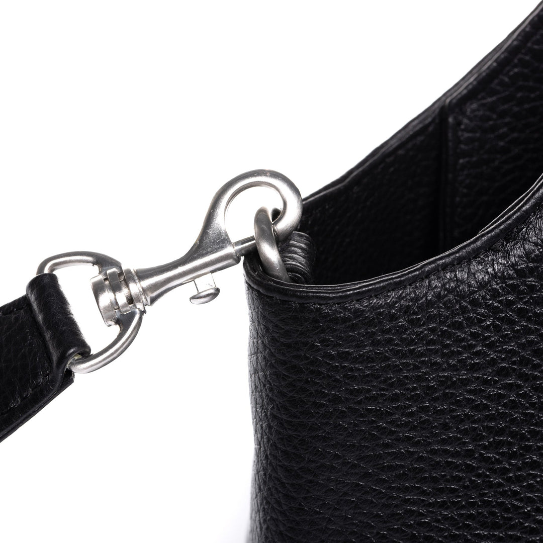 FEYNSINN Handbag Leather 5 Piece NEA Nappa Leather BERLIN Add On Black Grey Brown
