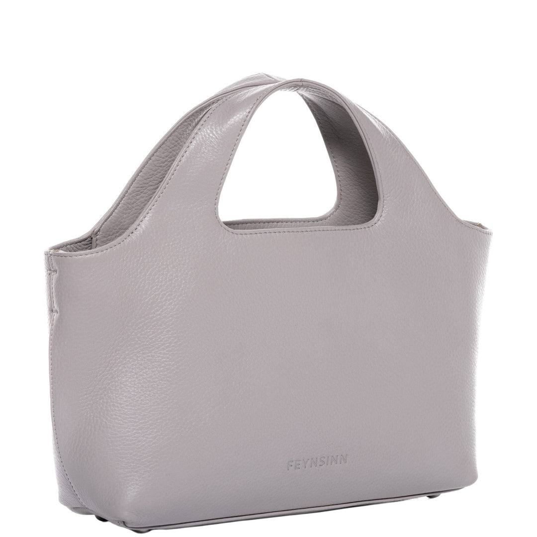 FEYNSINN Handbag Leather 5 Piece NEA Nappa Leather BERLIN Add On Black Grey Brown