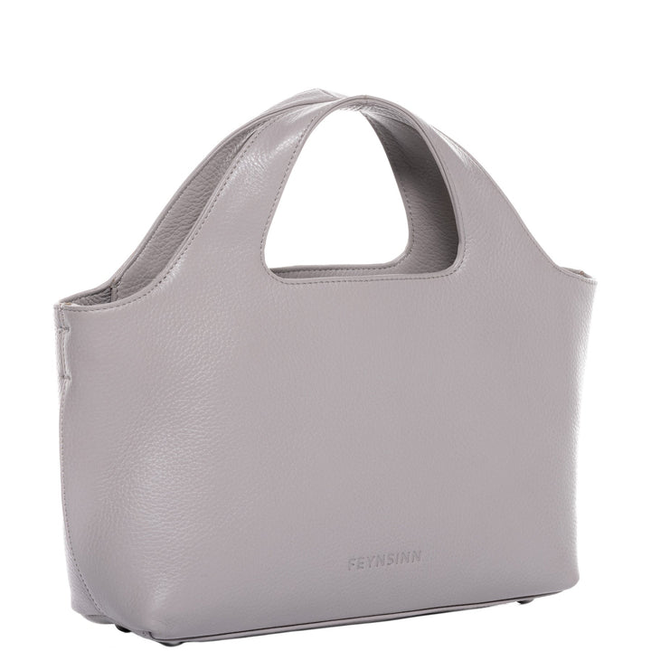 FEYNSINN Handbag Leather 5 Piece NEA Nappa Leather BERLIN Add On Black Grey Brown