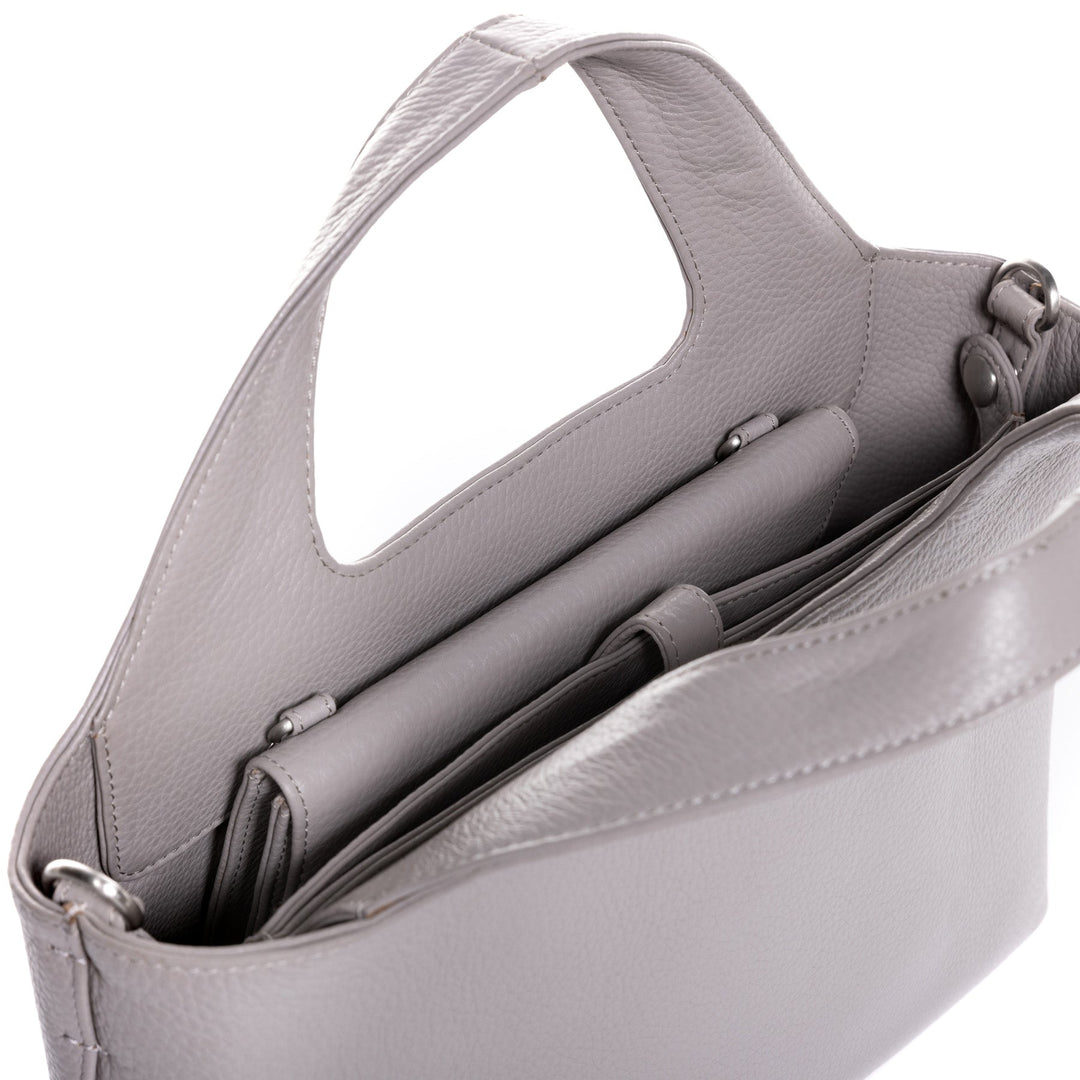 FEYNSINN Handbag Leather 5 Piece NEA Nappa Leather BERLIN Add On Black Grey Brown