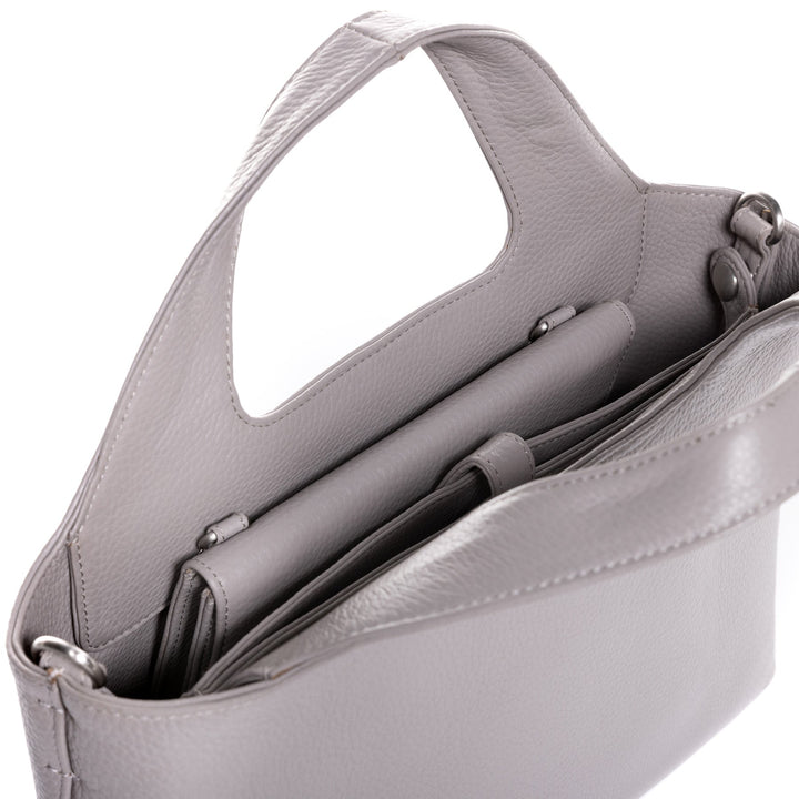FEYNSINN Handbag Leather 5 Piece NEA Nappa Leather BERLIN Add On Black Grey Brown