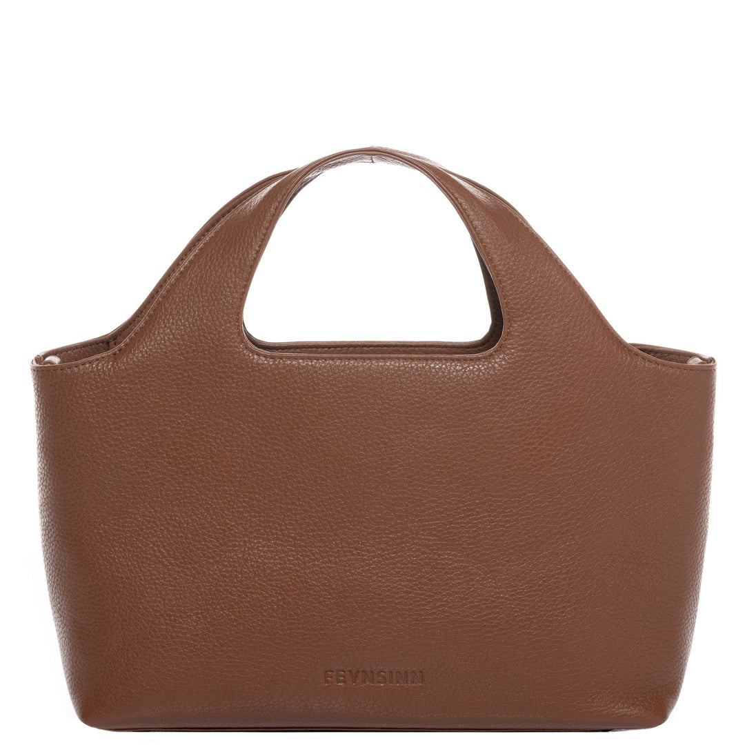 FEYNSINN Handbag Leather 5 Piece NEA Nappa Leather BERLIN Add On Black Grey Brown