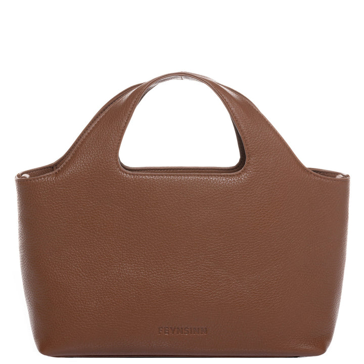 FEYNSINN Handbag Leather 5 Piece NEA Nappa Leather BERLIN Add On Black Grey Brown