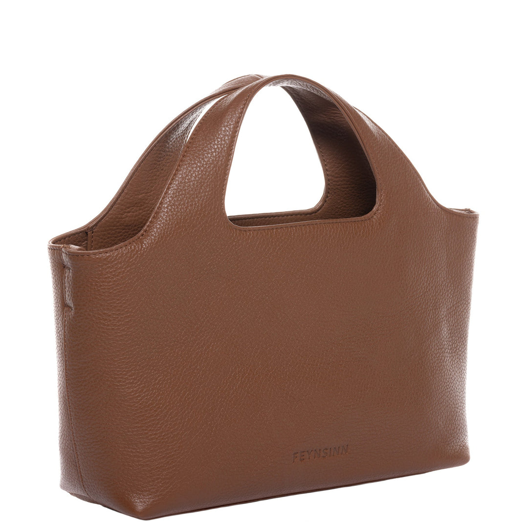 FEYNSINN Handbag Leather 5 Piece NEA Nappa Leather BERLIN Add On Black Grey Brown