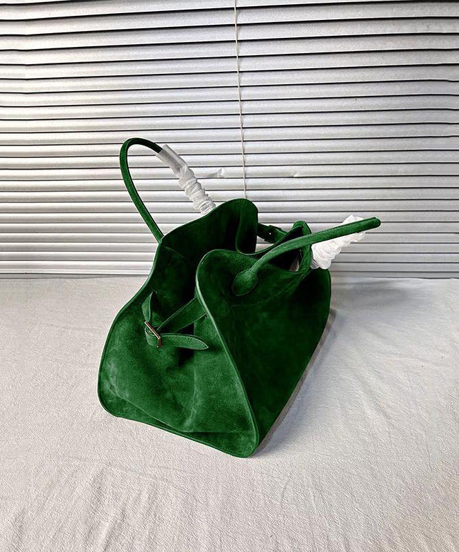 Fashion dark blue Large Capacity Suede Tote Handbag
